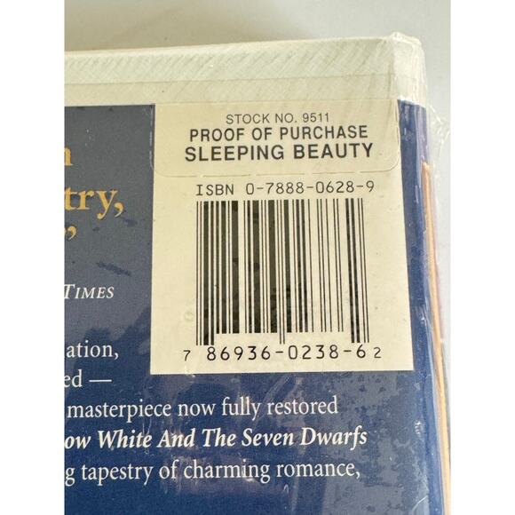 Sleeping Beauty Limited Edition VHS 9511 Disney Masterpiece 1997 NEW Sealed Y2K - Picture 3 of 5